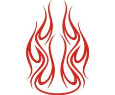 Indigos 4051095093145 Wandtattoo W676 Flamme 80 x 44 cm, Wandaufkleber in 3 GrÃ¶Ãen, Rot