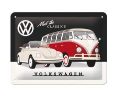 Nostalgic-Art 26246 - VW - Meet The Classics - Blechschild 15 x 20 cm