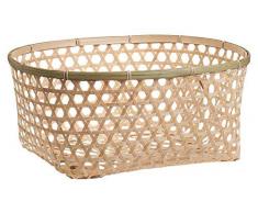 Zeller 15128 Korb, Bambus, natur, ca. 42,5 x 35 x 18 cm