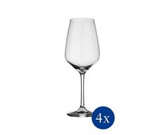 vivo by Villeroy & Boch Group - Voice Basic weißweinglas-Set, 4 tlg., 356 ml, Kristallglas, spülmaschinengeeignet