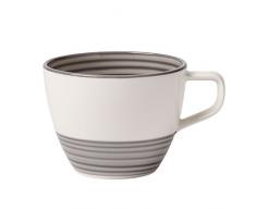 Villeroy & Boch Manufacture Gris Kaffeetasse, 250 ml, Premium Porzellan, Grau