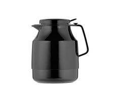 Helios Tea Boy Push Kunststoff Vakuum Krug, Plastik, schwarz, 1.3 Litre