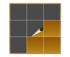 FoLIESEN Fliesenaufkleber fÃ¼r Bad und KÃ¼che - 20x20 cm - dunkelgrau matt - 250 Fliesensticker fÃ¼r Wandfliesen