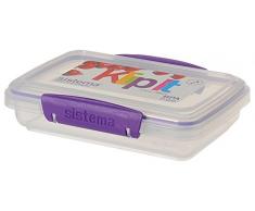System 61550. Accents Vorratsdose luftdicht, Polypropylen, rechteckig, 0.38 Liter