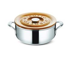Lagostina 011193031824 Risotto Kochtopf, 24 cm, Patrimonio, Edelstahl
