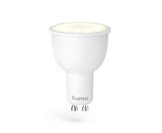 Hama GU10 Wi-Fi LED-Lampe, 4,5W, ohne Hub, dimmbar, gesteuert via Alexa/Google Home/App/IFTTT, 2,4GHz, warm/neutral-/tageslichtweiß, WLAN Lampe, Echo/Echo Dot/Echo Spot/Echo Plus/Echo Show kompatibel