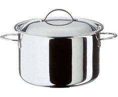 Spring 0285540624 Cristal Fleischtopf mit Deckel, Edelstahl, silber, 17,8 x 32 x 33,6 cm