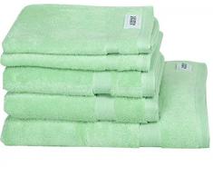Schöner Wohnen Handtuch-Set Cuddly/Farben: Rose, Blau, Sand, Mint, Stein, Offwhite, Grau, Anthrazit/Öko-Tex Standard 100 / Grammatur von 550 g/m² / 100% hochwertige, Baumwolle, 5-Einheiten