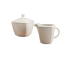 CreaTable 12330, Serie Victoria weiß, Geschirrset Milch- und Zuckerset 2 teilig