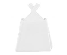 Dajar Zuckerdose Kubiko 130 ml Ambition, Porzellan, Weiß, 8 x 8 x 11 cm