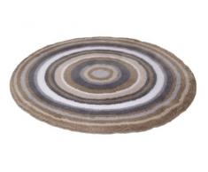 Meusch 2253271521 Badteppich Mandala, 100 cm rund, taupe