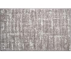 Linea Due Badteppich 100% Polyacryl, ultra soft, rutschfest, SAVIO, Badematte 70x120 cm, taupe
