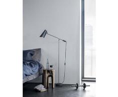 Northern Birdy Stehlampe, Aluminium, 60 W, Grau, 133 x 67 cm