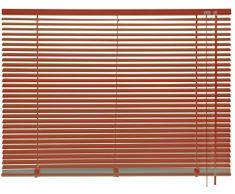 mydeco® 100 x 240 cm Aluminium Jalousie Terracotta; inkl. Bedienstab, Deckenträger + Befestigungsmaterial Innenjalousie Sonnen- und Sichtschutz; fein regulierbar