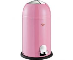Wesco 180 312 Kickmaster Junior Abfallsammler 12 Liter pink 30 x 30 x 51cm (L/B/H), Edelstahl