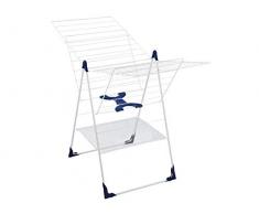 Leifheit Standtrockner Classic 250 Flex, individuell einstellbarer Wäschetrockner mit 25m Wäscheleine für 2-3 Waschmaschinenladungen, Wäscheständer für drinnen und draußen, für lange Wäsche