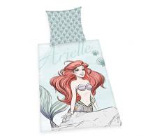 Herding DISNEY ARIELLE Bettwäsche-Set, Wendemotiv, Bettbezug 140 x 200cm, Kopfkissenbezug 70 x 90cm, Baumwolle/Renforcé