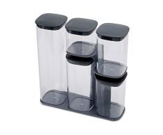 Joseph Joseph Podium - 5-teiliges Aufbewahrungsgestell fÃ¼r Vorratsdosen - grau