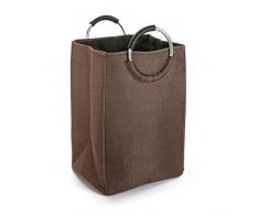 Schicker Wäschesammler Wäschekorb Tragekorb mit Zugverschluss Farbauswahl