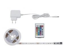 Briloner Leuchten 3m Band, dimmbar, selbstklebend, 90xRGB Streifen, Lichtband, Licht-Leiste, Lichtschlauch, LED-Stripe, Plastik, 12 W, weiß