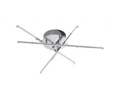 WOFI A LED Deckenleuchte Metall 2.8 W Integriert 600 x 120 x 600 cm, Chrom 9018.06.01.5000