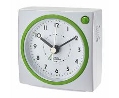 TFA Dostmann 60.1516.04 Funkwecker mit Hintergrundbeleuchtung (grün/weiß), Kunststoff, (L) 77 x (B) 43 x (H) 78 mm