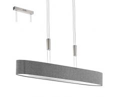 EGLO ROMAO Hängeleuchte, Stahl, 24 W, nickel-matt, chrom