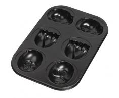 Kaiser 6er Muffinform Ostern, Motivbackform, 3 verschiedene Motive - Tulpe, Marienkäfer, Osterei, antihaftbeschichtet, 36 x 25 x3 cm