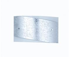 Eco Light Wandleuchte, Glas, E27, 60 W, silber, 35 x 20 x 0 cm