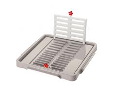 koziol Abtropfgestell Dry It, Kunststoff, cool grey / weiß, 35 x 35 x 18 cm