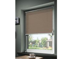 mydeco 60x130 cm [BxH] in taupe - Plissee Jalousie ohne bohren, Rollo für innen incl. Klemmträger (Klemmfix) - Sonnenschutz, Sichtschutz für Fenster
