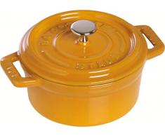 Staub Cocotte, rund, Induktionsgeeignet, Gusseisen, Senf, 10 cm, 1 Einheiten