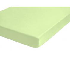 biberna Jersey-Elastic Boxspring (Matratzenhöhe 25-40 cm) Spannbetttuch, Baumwoll-Mischgewebe, Pistaziengrün, 140 x 200 cm - 160 x 220 cm
