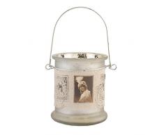 Clayre & Eef 6GL0852 Teelichthalter/Kerzenhalter Dekoration Ø 8 * 10 cm