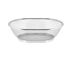 Home Korb oval gebohrt, 29 x 22 cm, Edelstahl