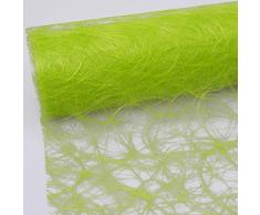 Sizoweb Tischband - 25 Meter Rolle + 100 Deko Herzen Gratis (20cm Breite, in MaigrÃ¼n)