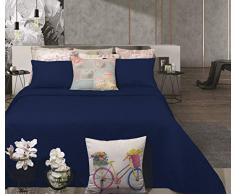 Leiper Tagesdecke 250 x 270 blau