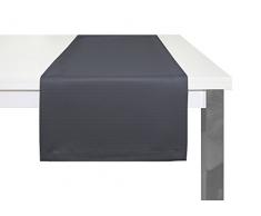 Adam Uni Collection Tischläufer, Bio Baumwolle, Dunkelblau, 50 x 150 cm