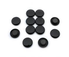 First4magnets F4M30-BLACK-1 Mittlere Schwarzes Brett/Planung Magnet (30mm Durchmesser x 8mm hoch) (1 Packung mit 12), silver, 25 x 10 x 3 cm, Stück