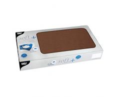 Papstar, 20 Mitteldecken, stoffähnlich, Vlies soft selection plus 80 cm x 80 cm braun, #84928