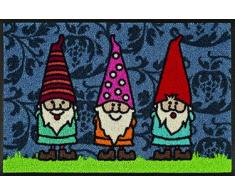 Wash + Dry 051985 Fußmatte Gartenzwerge 50 x 75 cm