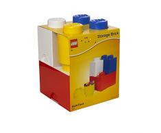 LEGO Aufbewahrungsstein Multi-Pack L, Stapelbare Aufbewahrungsboxen, 4er-Set