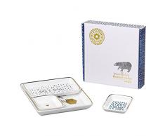 Folklore Schmuckkästchen aus Keramik Schalen, weiß