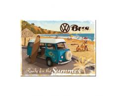 Nostalgic-Art 14264 Volkswagen - VW Bulli - Ready for the Summer, Magnet 8x6 cm