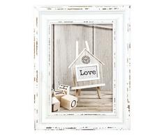 Zep S.r.l Rivoli White Holzbilderrahmen, Holz, Vintage Look, weiß, 20x 30 cm