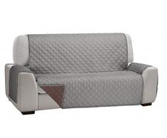 Martina Home Martina Dual Cover Sofaüberwurf mit wendbarer Polsterung 2 Plätze Grau/braun