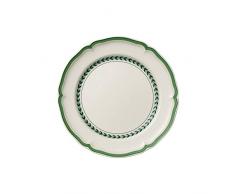 Villeroy & Boch French Garden Green Line Speiseteller, 26 cm, Premium Porzellan, Weiß/Grün