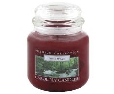 Carolina Candles Kerzen 425 g exotischen Hölzern, Duftkerze im Glas, Rot, 10.3x10.1x13.9 cm