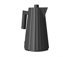 Alessi Plissé | MDL06 B Elektrischer Wasserkocher, aus thermoplastischem Harz, Schwarz Eurostecker