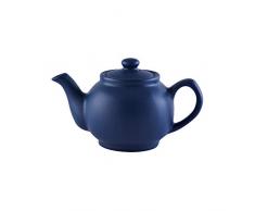 Price & Kensington, 2 Tassen Teekanne, Steingut, blau, matt